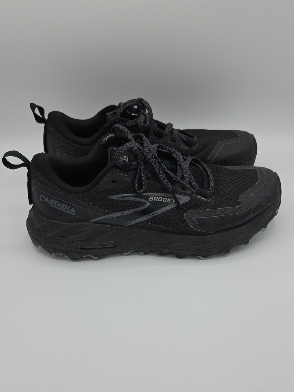 Brooks Cascadia 18 Men's Size 7.5 Black Trail Running Shoes 1104261D072 - Picture 4 of 10
